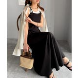 大人のエレガントテイスト。麻調ダブルストラップアシメキャミフレアワンピース | Classical Elf  | 詳細画像4 