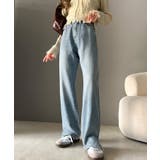 《ms+ ideal》大人の銘品デニム。サイドスリットハイウエストデニムパンツ | Classical Elf  | 詳細画像9 