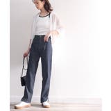 《ms+ ideal》大人の銘品デニム。サイドスリットハイウエストデニムパンツ | Classical Elf  | 詳細画像18 