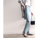 《ms+ ideal》大人の銘品デニム。サイドスリットハイウエストデニムパンツ | Classical Elf  | 詳細画像1 