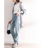 《ms+ ideal》大人の銘品デニム。サイドスリットハイウエストデニムパンツ | Classical Elf  | 詳細画像2 