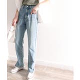 《ms+ ideal》大人の銘品デニム。サイドスリットハイウエストデニムパンツ | Classical Elf  | 詳細画像3 