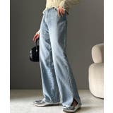 《ms+ ideal》大人の銘品デニム。サイドスリットハイウエストデニムパンツ | Classical Elf  | 詳細画像6 