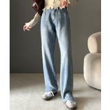 《ms+ ideal》大人の銘品デニム。サイドスリットハイウエストデニムパンツ | Classical Elf  | 詳細画像7 