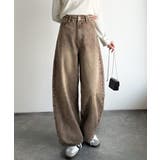 こなれ感抜群の1本。ゆったりシルエットカーブデニムエッグパンツ | Classical Elf  | 詳細画像7