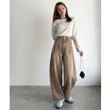 こなれ感抜群の1本。ゆったりシルエットカーブデニムエッグパンツ | Classical Elf  | 詳細画像9