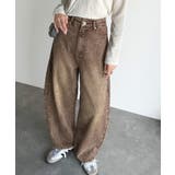 こなれ感抜群の1本。ゆったりシルエットカーブデニムエッグパンツ | Classical Elf  | 詳細画像11