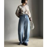 こなれ感抜群の1本。ゆったりシルエットカーブデニムエッグパンツ | Classical Elf  | 詳細画像16