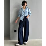 こなれ感抜群の1本。ゆったりシルエットカーブデニムエッグパンツ | Classical Elf  | 詳細画像23