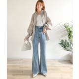 憧れ美脚のマストアイテム！フレアストレッチデニムパンツ | Classical Elf  | 詳細画像27 