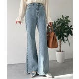 憧れ美脚のマストアイテム！フレアストレッチデニムパンツ | Classical Elf  | 詳細画像32 