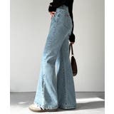 憧れ美脚のマストアイテム！フレアストレッチデニムパンツ | Classical Elf  | 詳細画像35 