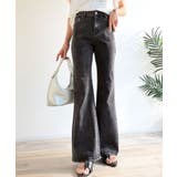 憧れ美脚のマストアイテム！フレアストレッチデニムパンツ | Classical Elf  | 詳細画像3 