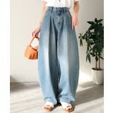 抜群のシルエットで、カバーしながらスタイルアップ♪カーブタックデニムパンツ | Classical Elf  | 詳細画像12 