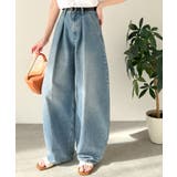 抜群のシルエットで、カバーしながらスタイルアップ♪カーブタックデニムパンツ | Classical Elf  | 詳細画像13 