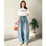 抜群のシルエットで、カバーしながらスタイルアップ♪カーブタックデニムパンツ | Classical Elf  | 詳細画像14 