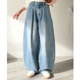 抜群のシルエットで、カバーしながらスタイルアップ♪カーブタックデニムパンツ | Classical Elf  | 詳細画像19 