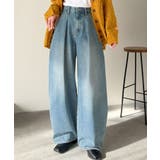 抜群のシルエットで、カバーしながらスタイルアップ♪カーブタックデニムパンツ | Classical Elf  | 詳細画像20 