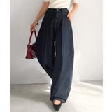 抜群のシルエットで、カバーしながらスタイルアップ♪カーブタックデニムパンツ | Classical Elf  | 詳細画像27 