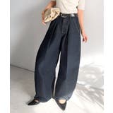 抜群のシルエットで、カバーしながらスタイルアップ♪カーブタックデニムパンツ | Classical Elf  | 詳細画像29 