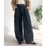 抜群のシルエットで、カバーしながらスタイルアップ♪カーブタックデニムパンツ | Classical Elf  | 詳細画像31 