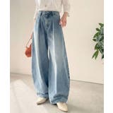 抜群のシルエットで、カバーしながらスタイルアップ♪カーブタックデニムパンツ | Classical Elf  | 詳細画像36 