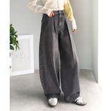 抜群のシルエットで、カバーしながらスタイルアップ♪カーブタックデニムパンツ | Classical Elf  | 詳細画像1 