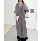 今年の指名買い!コットンリネンダブルボタンジャンパースカート | Classical Elf | 詳細画像2