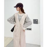 今年の指名買い!コットンリネンダブルボタンジャンパースカート | Classical Elf | 詳細画像1