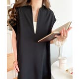 ブラック | 1枚で大大活躍。リネンライクカフタン調サイドスリットロングワンピース | Classical Elf