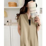 モカ | 1枚で大大活躍。リネンライクカフタン調サイドスリットロングワンピース | Classical Elf