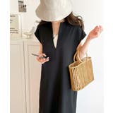 1枚で大大活躍。リネンライクカフタン調サイドスリットロングワンピース | Classical Elf | 詳細画像2