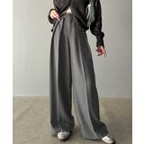 さらっと美脚。細見え2インタックハイウエストワイドスラックスパンツ | Classical Elf  | 詳細画像20 