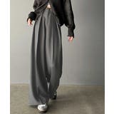 さらっと美脚。細見え2インタックハイウエストワイドスラックスパンツ | Classical Elf  | 詳細画像1 