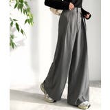 さらっと美脚。細見え2インタックハイウエストワイドスラックスパンツ | Classical Elf  | 詳細画像16 