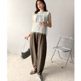 美しいシルエットと至福の履き心地。ウエストゴムポンチカーブパンツ | Classical Elf | 詳細画像27