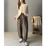 美しいシルエットと至福の履き心地。ウエストゴムポンチカーブパンツ | Classical Elf | 詳細画像32