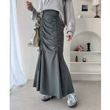 大人可愛い！愛され美ライン。シャーリングリボン使いマーメイドスカート（ロング丈） | Classical Elf  | 詳細画像20 