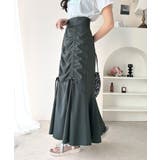 大人可愛い！愛され美ライン。シャーリングリボン使いマーメイドスカート（ロング丈） | Classical Elf  | 詳細画像25 