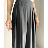 すっきりシルエット。防シワ効果素材2タックハイウエストワイドパンツ | Classical Elf  | 詳細画像27 