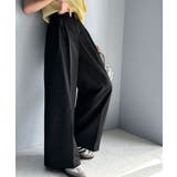 上品なデザインと履き心地。タック使いワイドシルエットハイウエストスラックス | Classical Elf  | 詳細画像14 