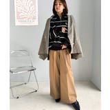 上品なデザインと履き心地。タック使いワイドシルエットハイウエストスラックス | Classical Elf  | 詳細画像19 