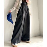 上品なデザインと履き心地。タック使いワイドシルエットハイウエストスラックス | Classical Elf  | 詳細画像13 