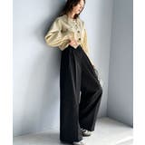 上品なデザインと履き心地。タック使いワイドシルエットハイウエストスラックス | Classical Elf  | 詳細画像8 