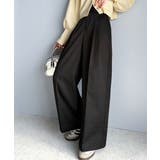 上品なデザインと履き心地。タック使いワイドシルエットハイウエストスラックス | Classical Elf  | 詳細画像9 