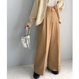 上品なデザインと履き心地。タック使いワイドシルエットハイウエストスラックス | Classical Elf  | 詳細画像15 