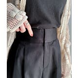 上品なデザインと履き心地。タック使いワイドシルエットハイウエストスラックス | Classical Elf  | 詳細画像23 