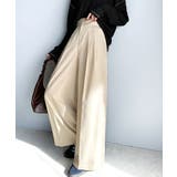 エクリュ | 上品なデザインと履き心地。タック使いワイドシルエットハイウエストスラックス | Classical Elf 