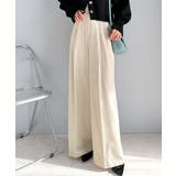 上品なデザインと履き心地。タック使いワイドシルエットハイウエストスラックス | Classical Elf  | 詳細画像5 