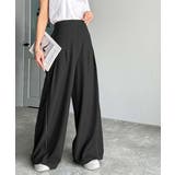 トレンドライクな美シルエット。パイピングジャージワイドパンツ(接触冷感機能 防シ… | Classical Elf | 詳細画像7